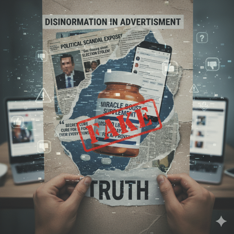 Desinformação em informes publicitários